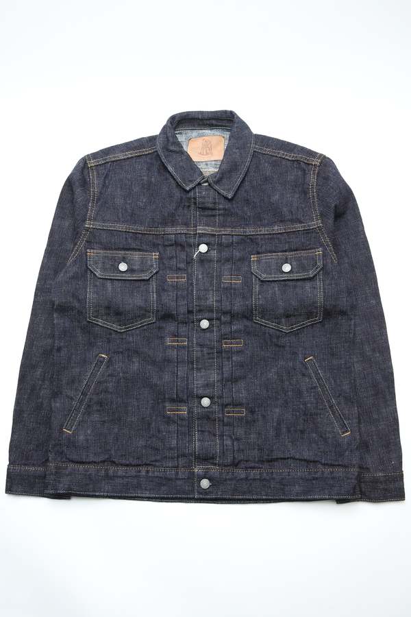 Pure Blue Japan [6111] Woven Double Slub Denim Type 2 Jacket - Indigo