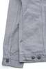 Pure Blue Japan 6221-GRY Men's Woven Sashiko Type 3 Jacket - Gray × Black - Thumbnail 10