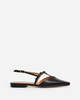 Flattered Josefin Lizzard Leather Flats - Black - Thumbnail 2