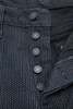 Pure Blue Japan Men's Woven Sashiko Pants - Gray x Black - Thumbnail 4