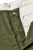 Pure Blue Japan Woven Moleskin Trousers - Olive - Thumbnail 3
