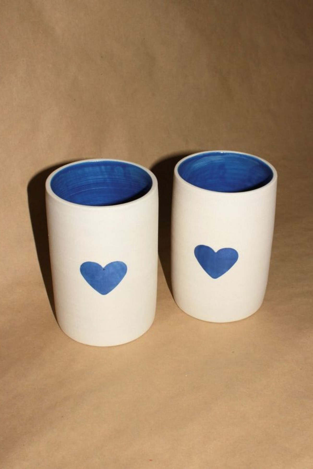 Natalya Jane Ceramics Heart Cup - Blue - Image 2 of 3