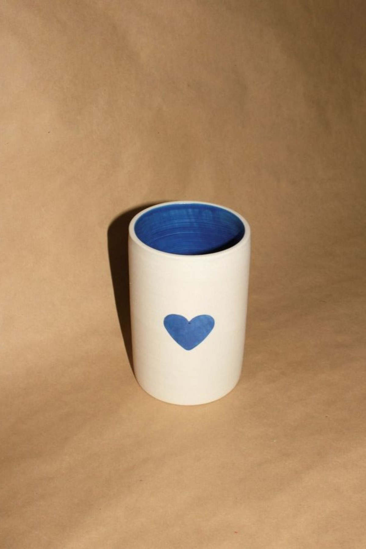 Natalya Jane Ceramics Heart Cup - Blue - Image 3 of 3