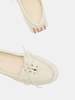 LE MONDE BÉRYL Driver Moccasin - Ecru - Thumbnail 4