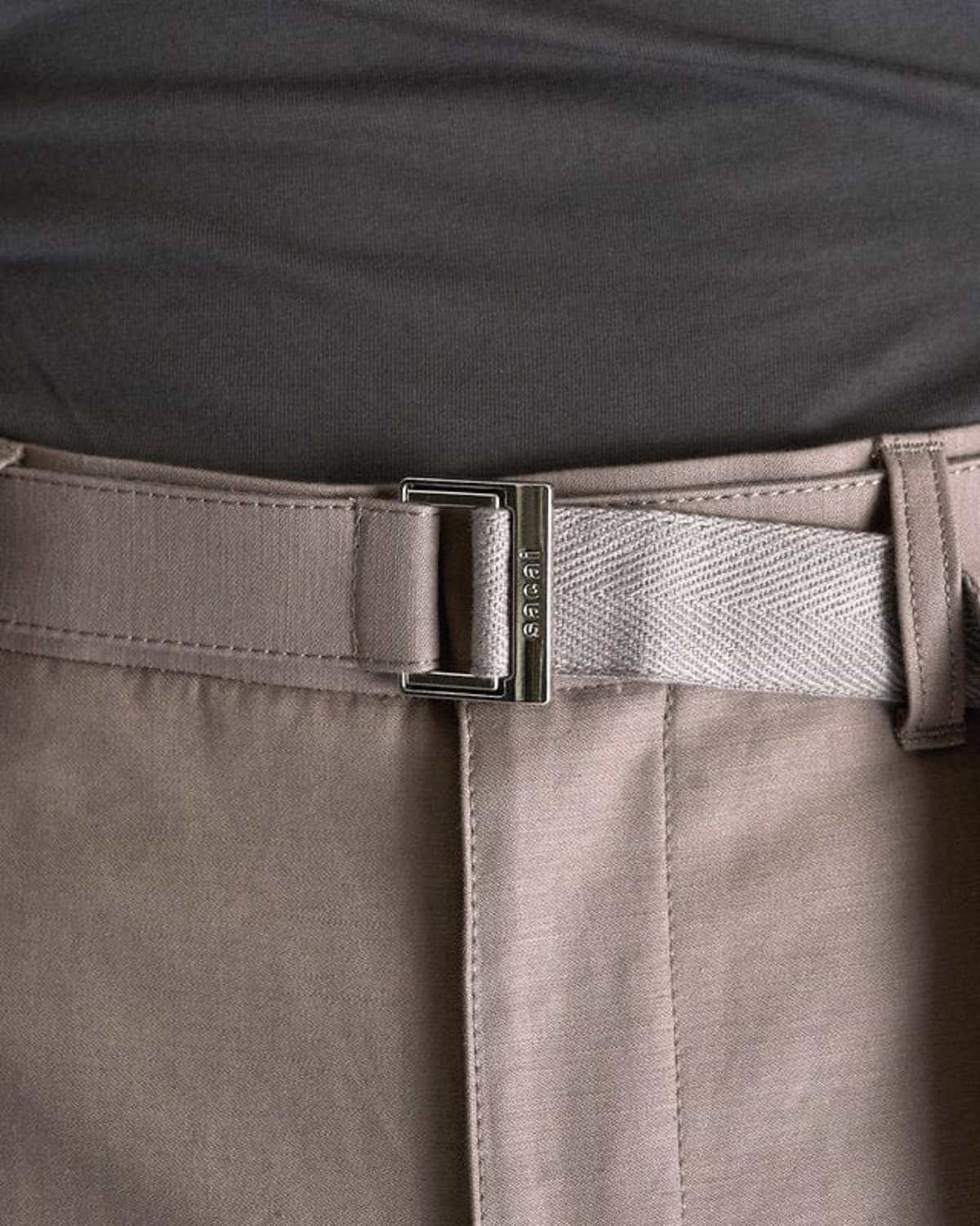 sacai WTAPS Cotton Back Satin Pants - Beige | Garmentory
