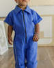 KIDS Noble Organic Utility Suit - French Blue - Thumbnail 2