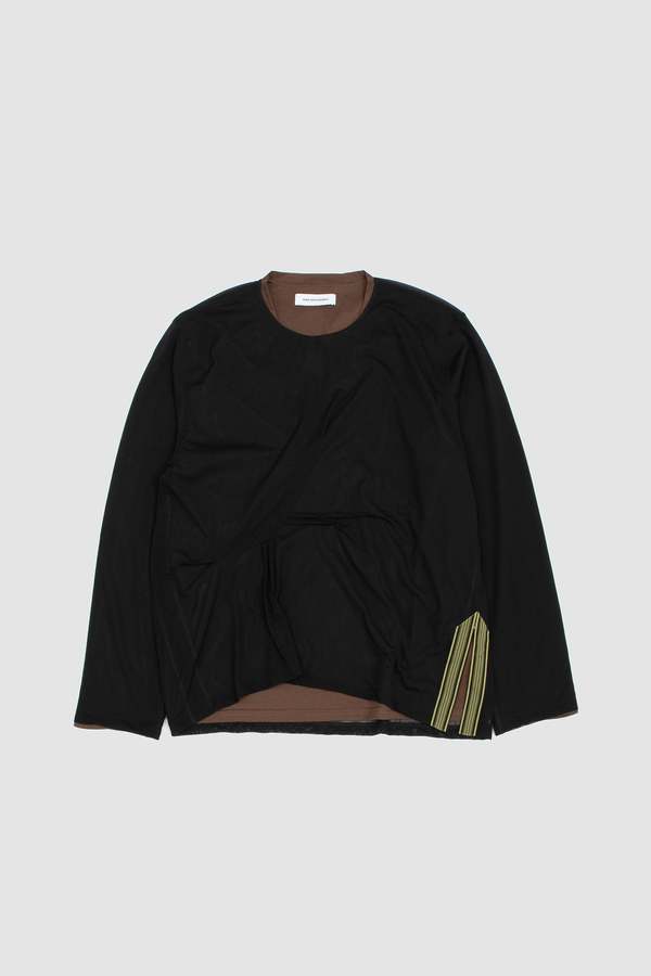 Kiko Kostadinov Inex Mesh Top - Brown/Black | Garmentory