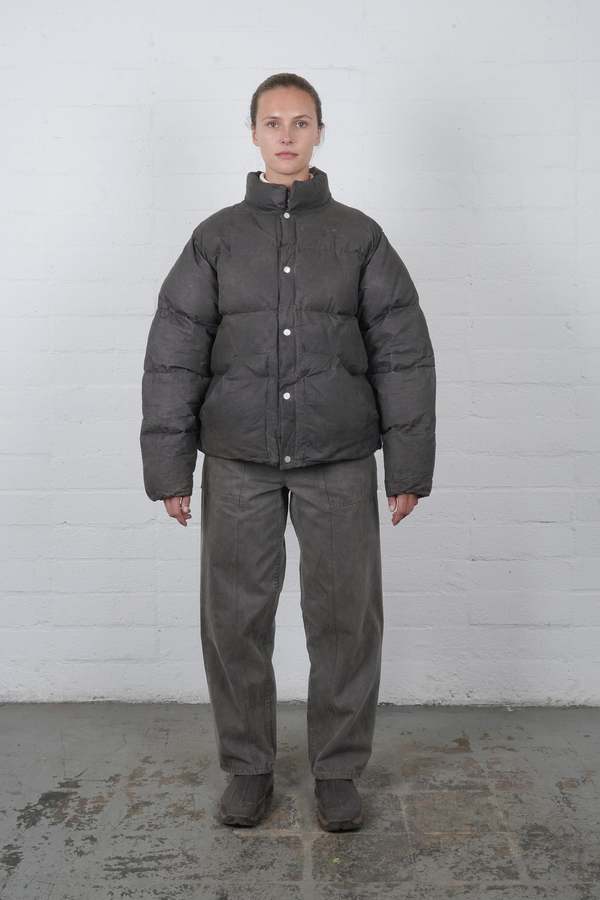 Olderbrother Waxed Puff Coat - Soot | Garmentory