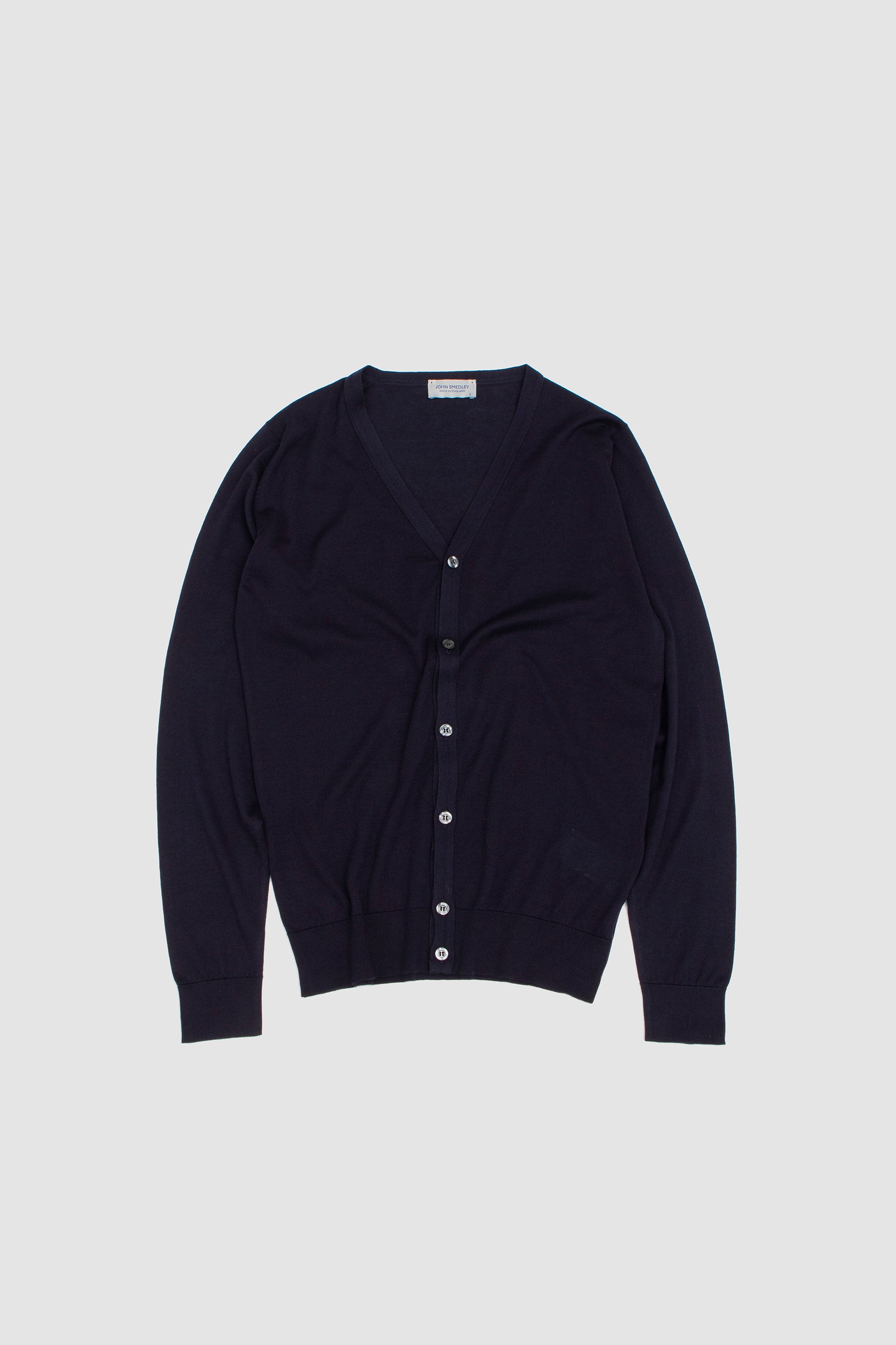 John Smedley Whitchurch Cardigan - Navy | Garmentory