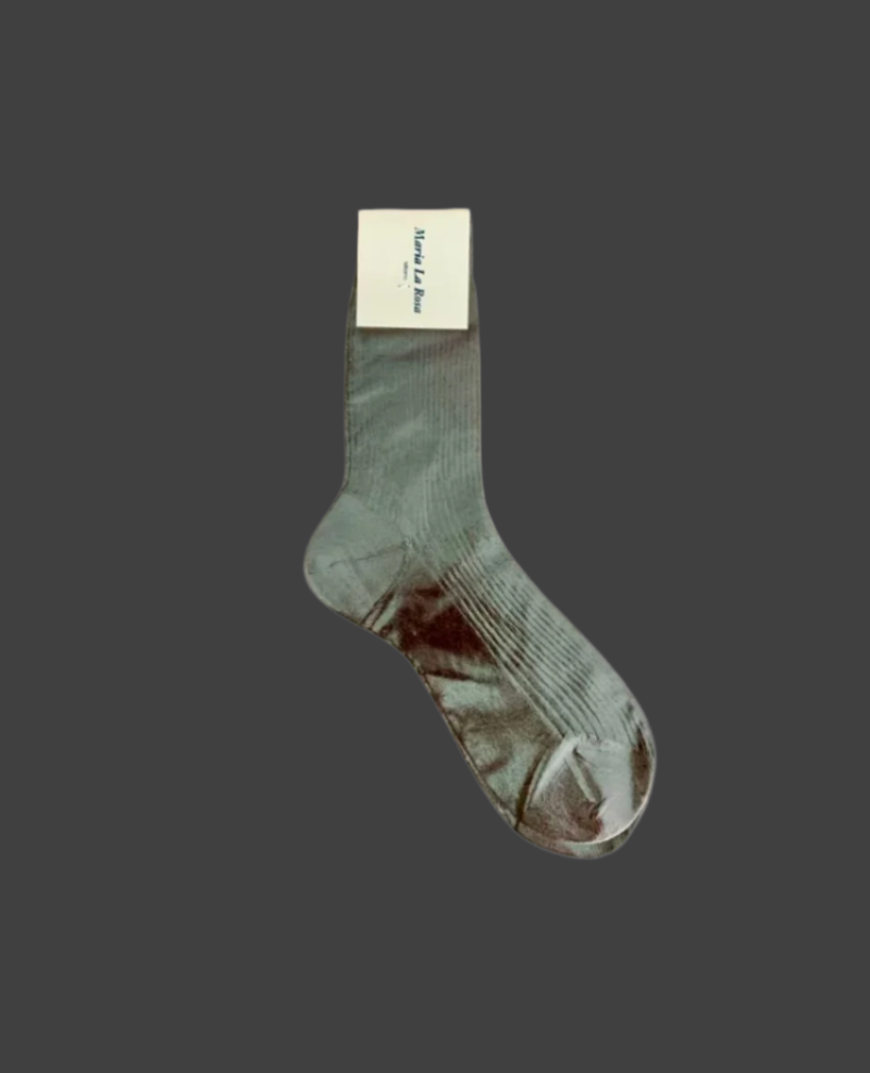 Maria La Rosa Silk Socks - Grey | Garmentory
