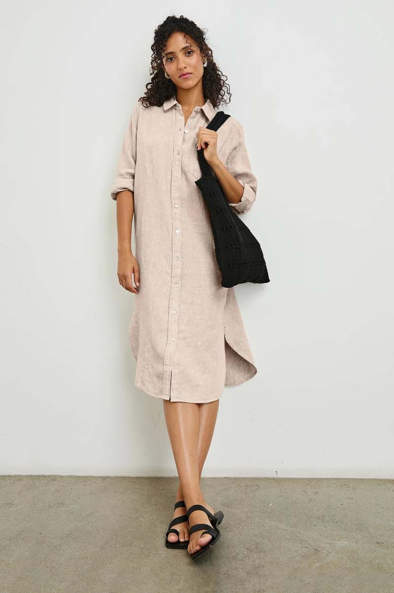 Rails Val Shirt Dress - Heathered Flax