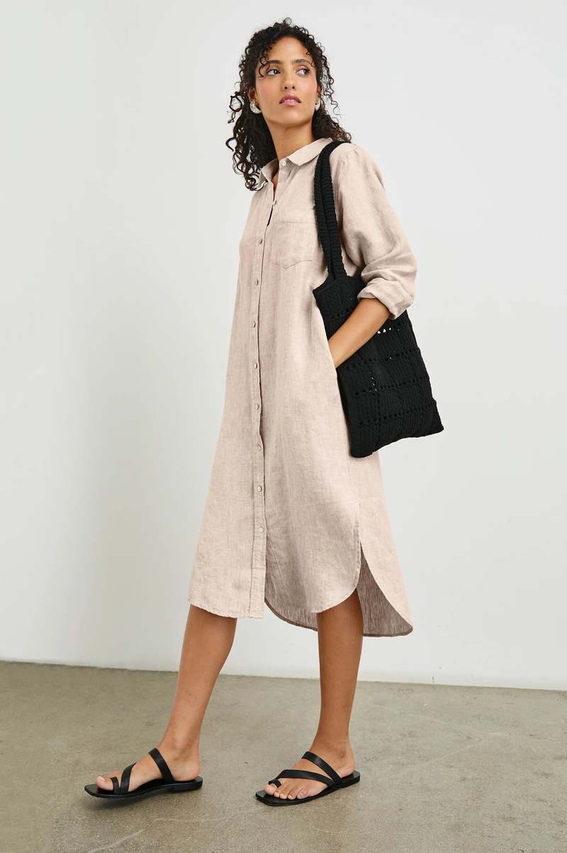 Rails Val Shirt Dress - Heathered Flax