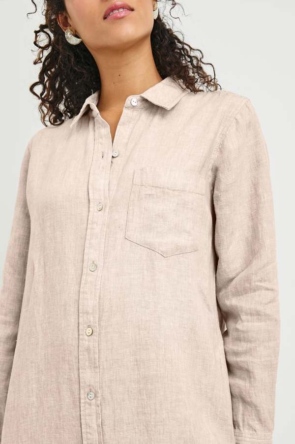 Rails Val Shirt Dress - Heathered Flax