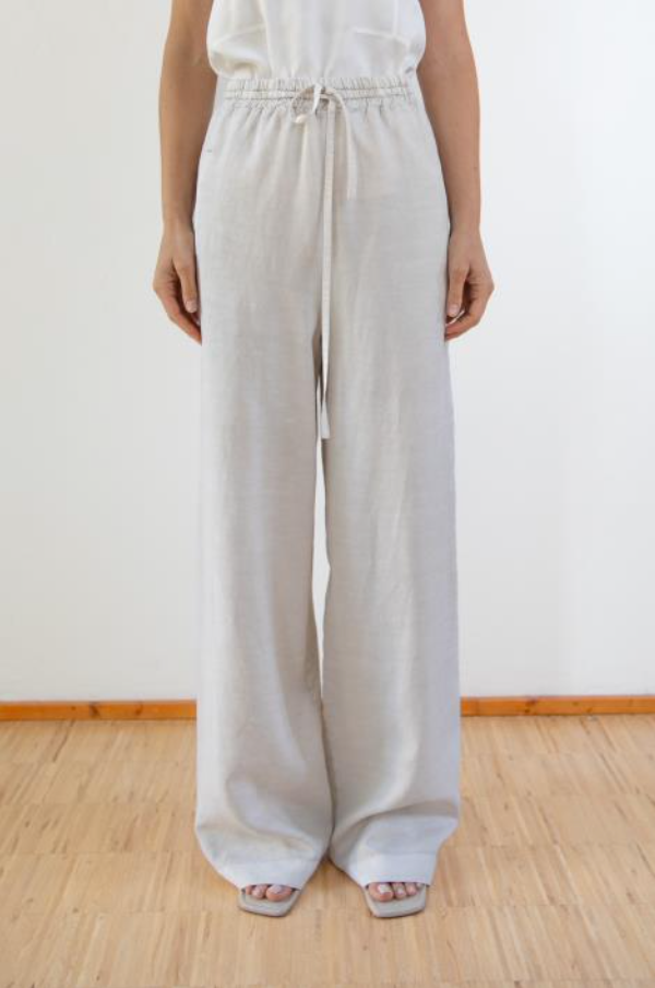 Aviu Drawstring Trousers - Natural