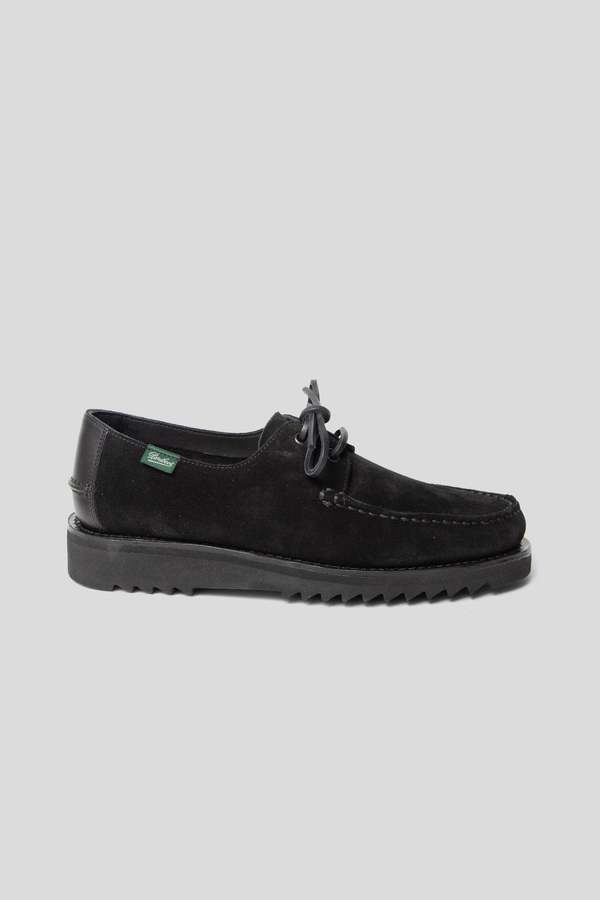 Kaptain Sunshine x Paraboot Domingue Suede Moccasin - Black