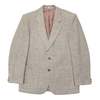 Lubiani Lambswool Basket Weave Blazer - Beige - Thumbnail 1