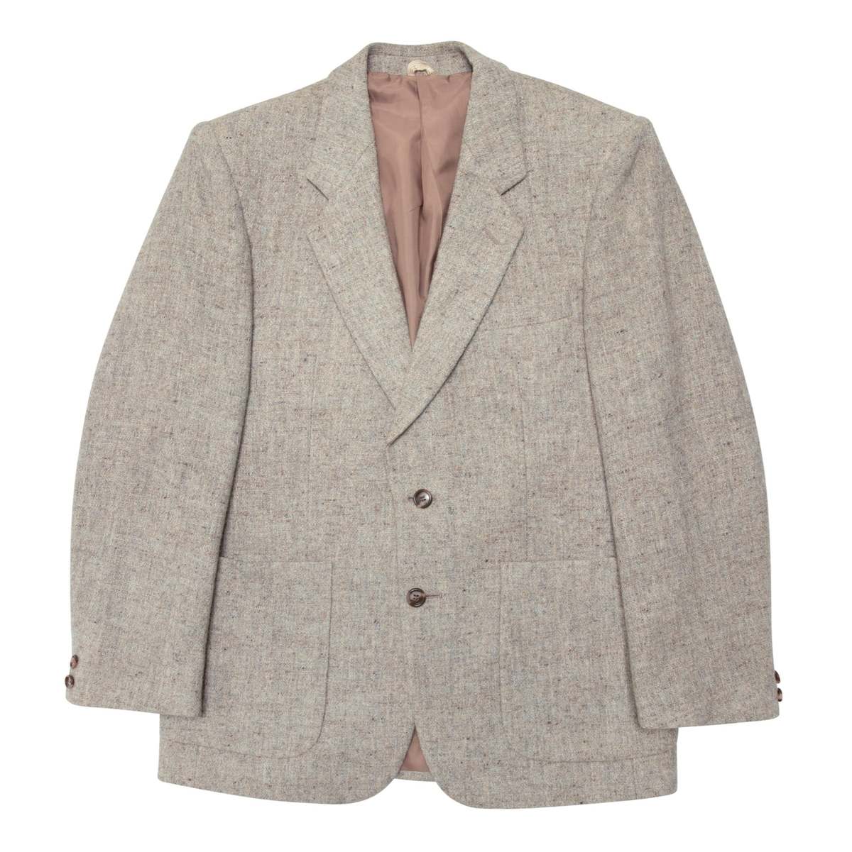 Lubiani Lambswool Basket Weave Blazer - Beige - Image 1 of 10