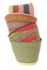 Swahili | AFRICAN MODERN Assorted Bolga Storage Bins - Thumbnail 1