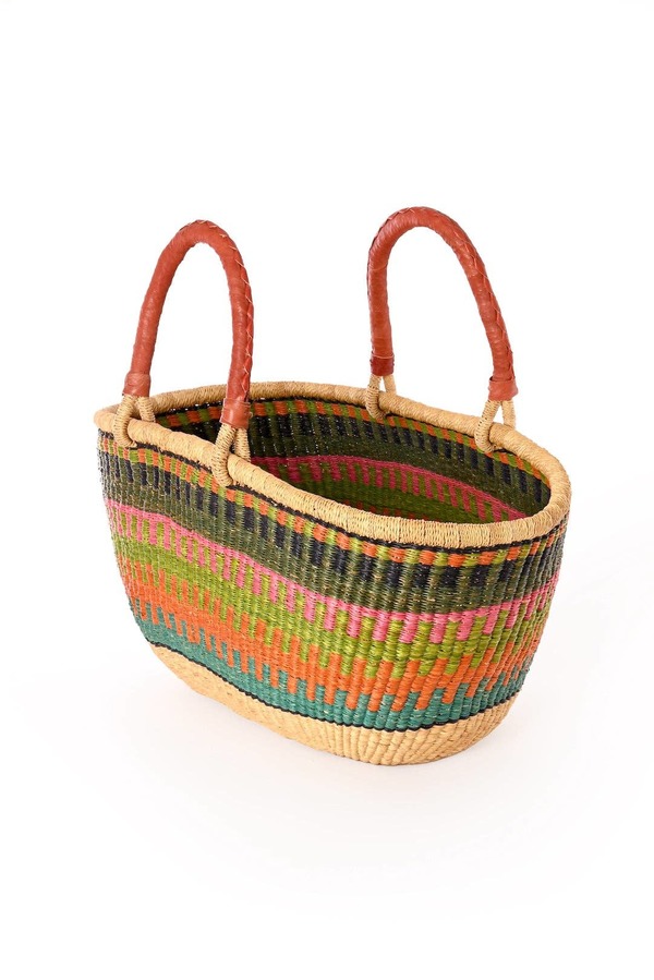 Swahili | AFRICAN MODERN Large Oval Picnic Basket