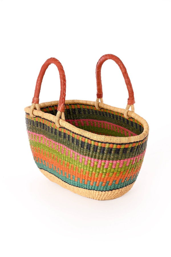 Swahili | AFRICAN MODERN Large Oval Picnic Basket