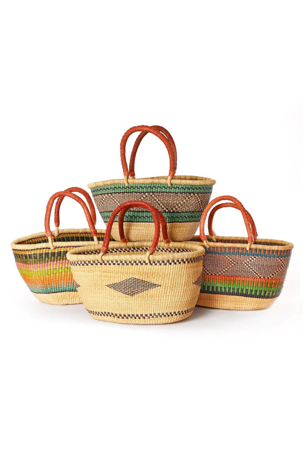 Swahili | AFRICAN MODERN Large Oval Picnic Basket - Image 3 of 8