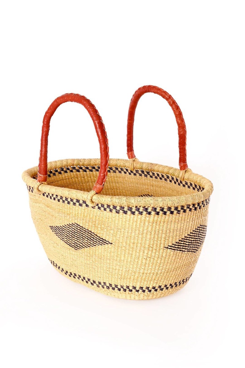 Swahili | AFRICAN MODERN Large Oval Picnic Basket