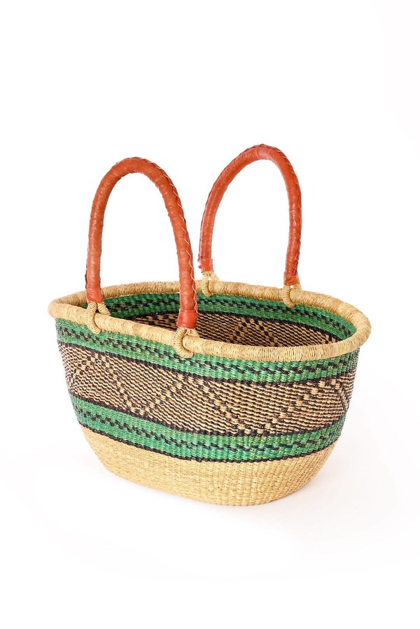 Swahili | AFRICAN MODERN Large Oval Picnic Basket