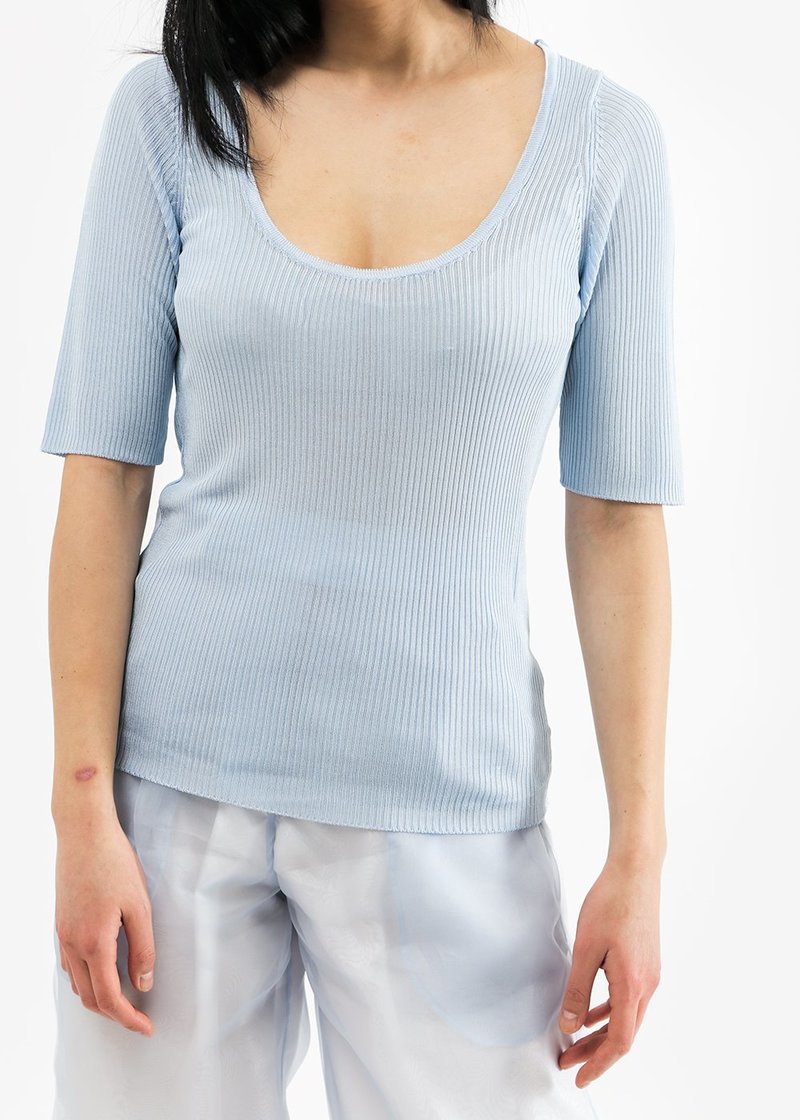 Suzanne Rae Short Sleeve Scoop Neck Knit Suzanne Rae Short Sleeve Scoop Neck Knit