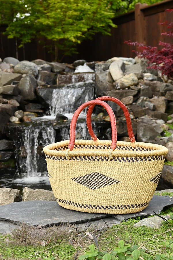Swahili | AFRICAN MODERN Large Oval Picnic Basket