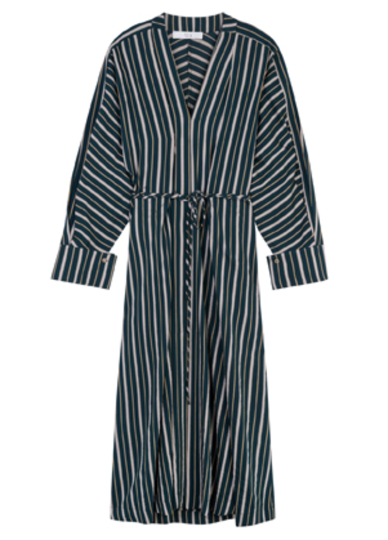 01u10 dress of delta Δ Tela Delta Abito Dress - Blue Stripe | Garmentory