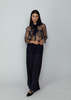 Aquarius Cocktail Connor Wide Leg Pant - Navy - Thumbnail 4