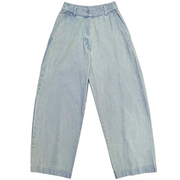 Ali Golden Loose Barrel Pant - Light Denim