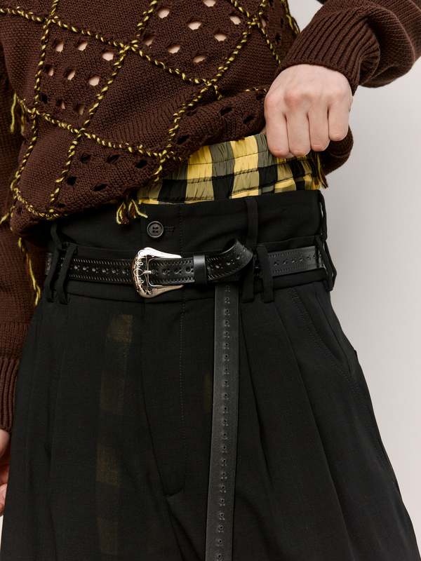 ショートパンツ NAMACHEKO Black mini shorts in wool blend NAMACHEKO Black mini shorts in wool blend | REVERSIBLE
