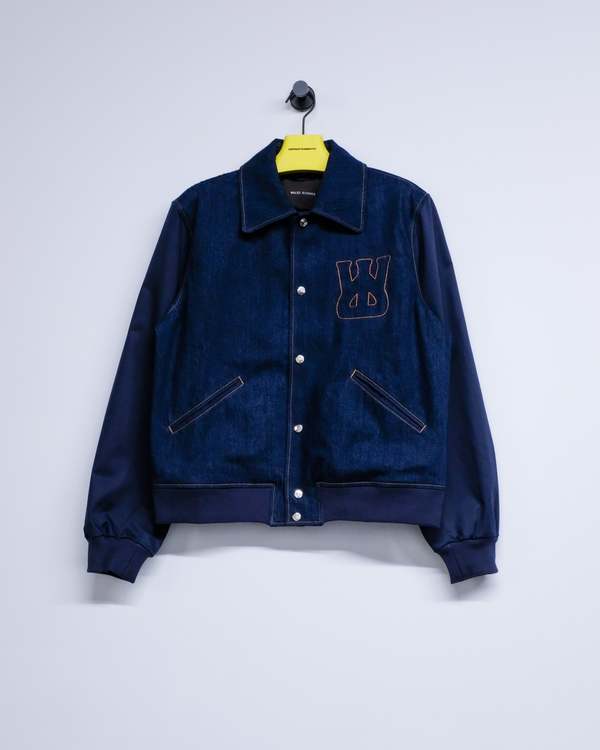 【関税込み】WALES BONNER The Echo Denim Varsity' jacket Wales Bonner 'the echo denim varsity' jacket | The Fashion