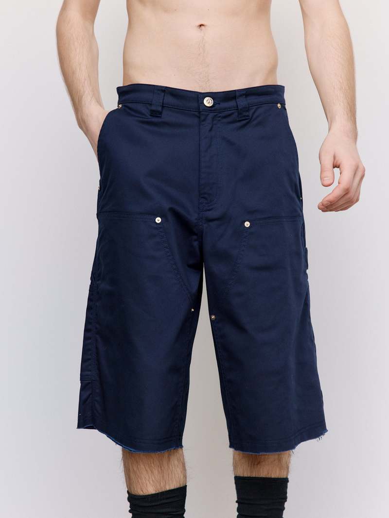 Wales Bonner Kingston Short - Navy | Garmentory