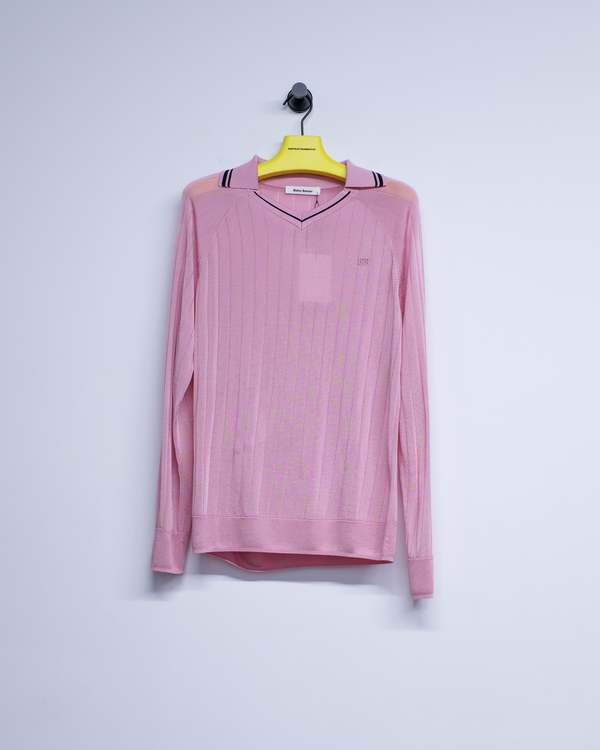【送料&関税込】Wales Bonner roots Polo Shirt Sweater Roots embroidered ribbed polo shirt WALES BONNER pour femme