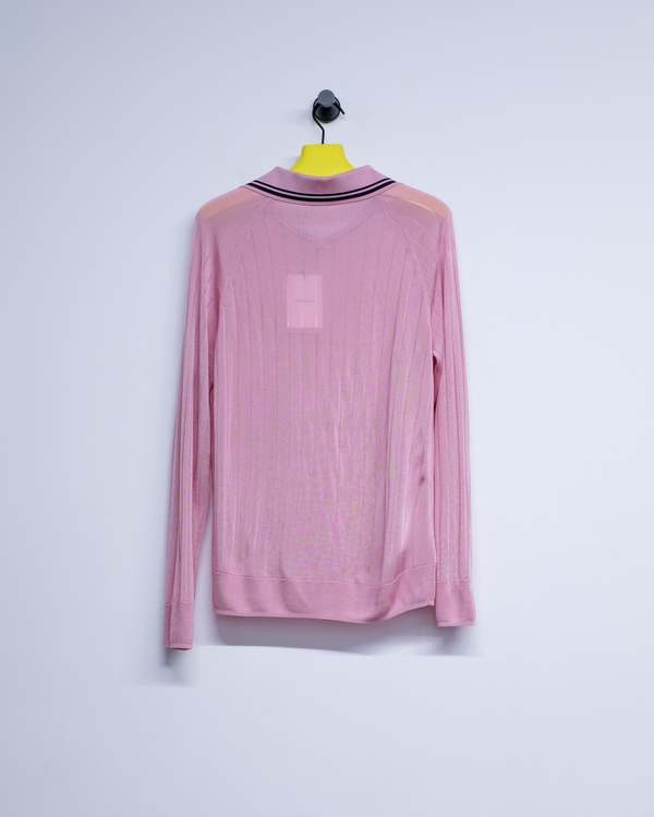 【送料&関税込】Wales Bonner roots Polo Shirt Sweater Roots polo shirt in pink - Wales Bonner | Mytheresa