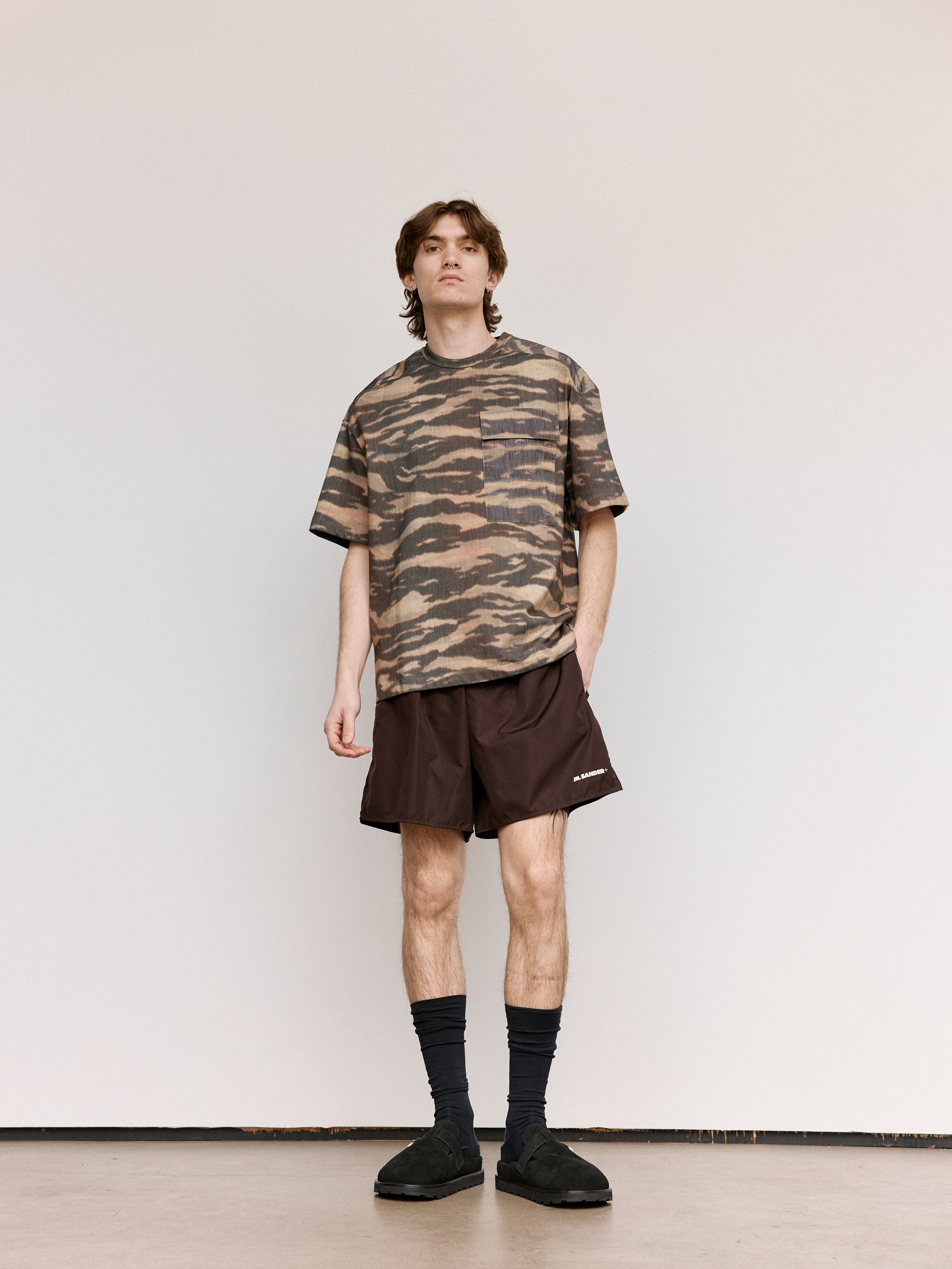 Jil Sander T-Shirt - Tiger Stripe Printed | Garmentory