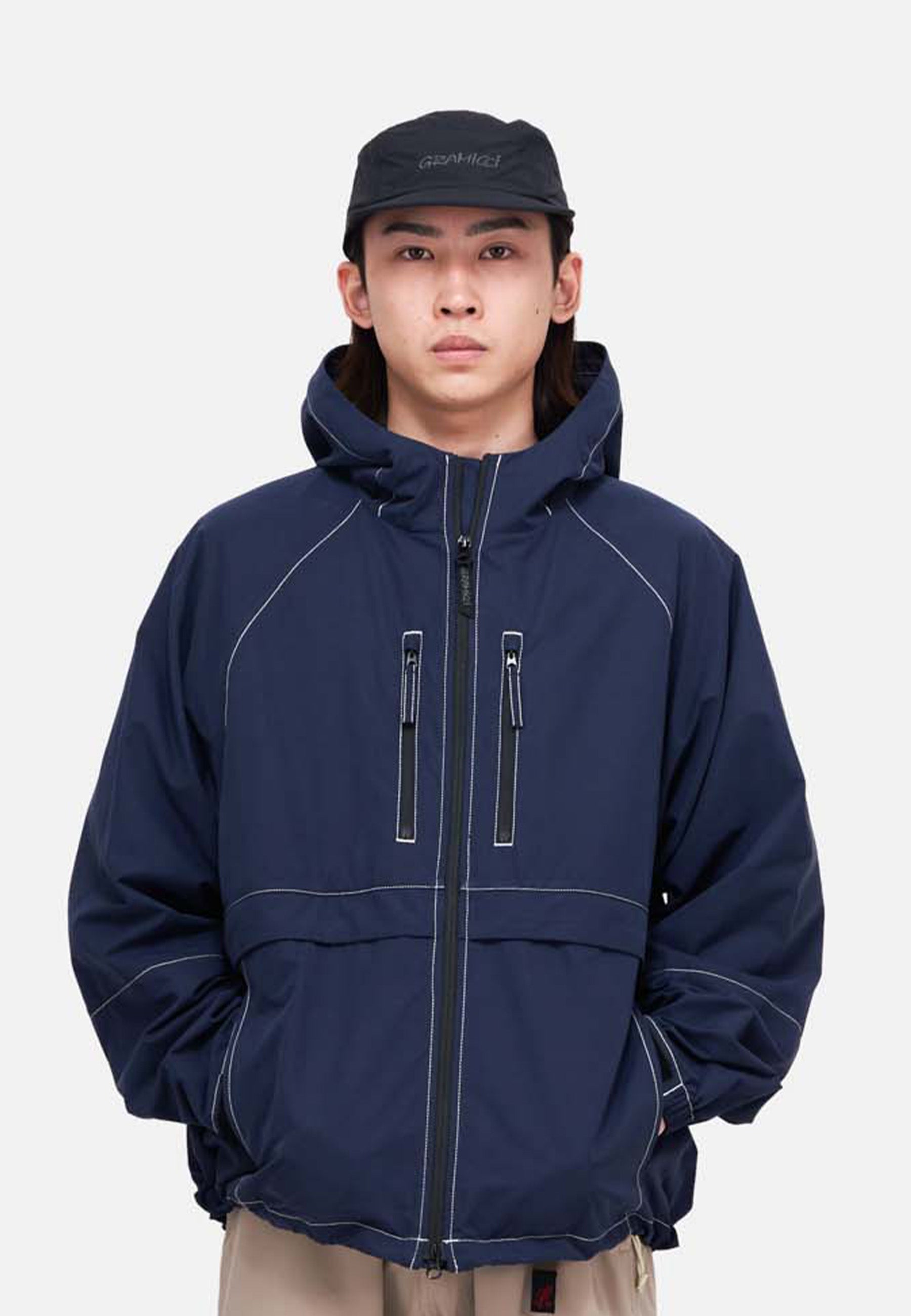 Gramicci Sonora Hooded Jacket - Navy | Garmentory