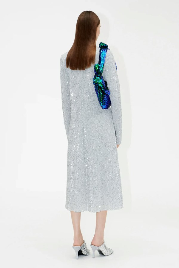 stine goya silver dress Stine Goya Kalmi Minidress