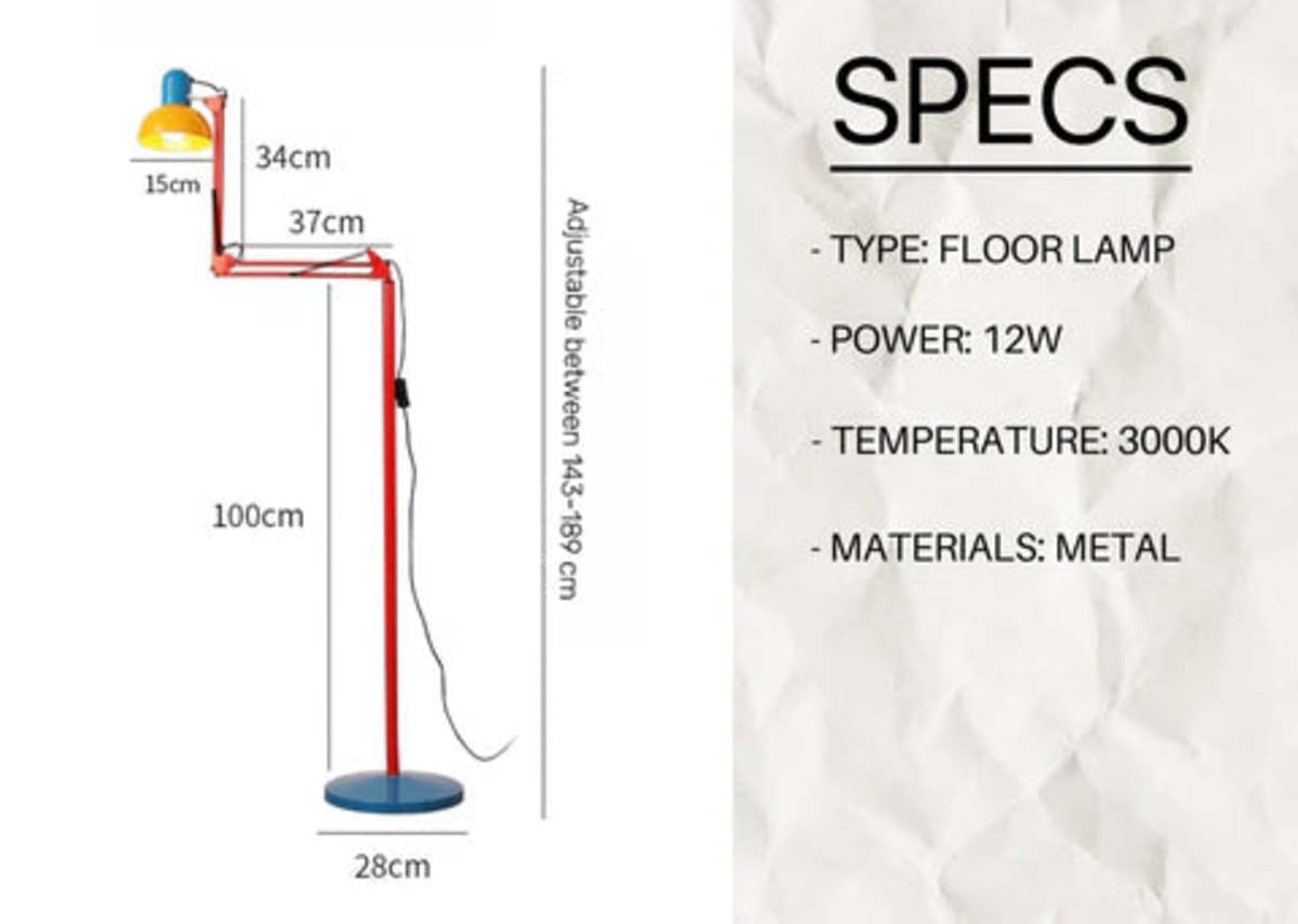INSPECIAL HOME Memphis Floor Lamp - Image 9 of 9
