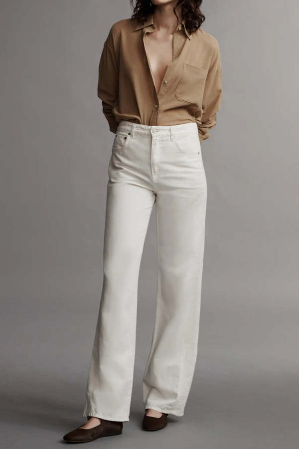 TWP Tangled Up in Blue Jeans - White