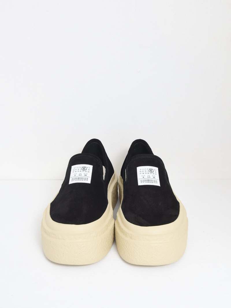 スニーカー MM6 MAISON MARGIELA Women Sneakers S59WS0232 P8087T8013 Blac MM6 Maison Margiela Leather lace-up Sneakers | Black | FARFETCH