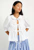 Eliza Faulkner Georgie Blouse - White - Thumbnail 1