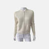 ELLIOTT LAUREN Sweater Bomber Jacket - Chalk - Thumbnail 1
