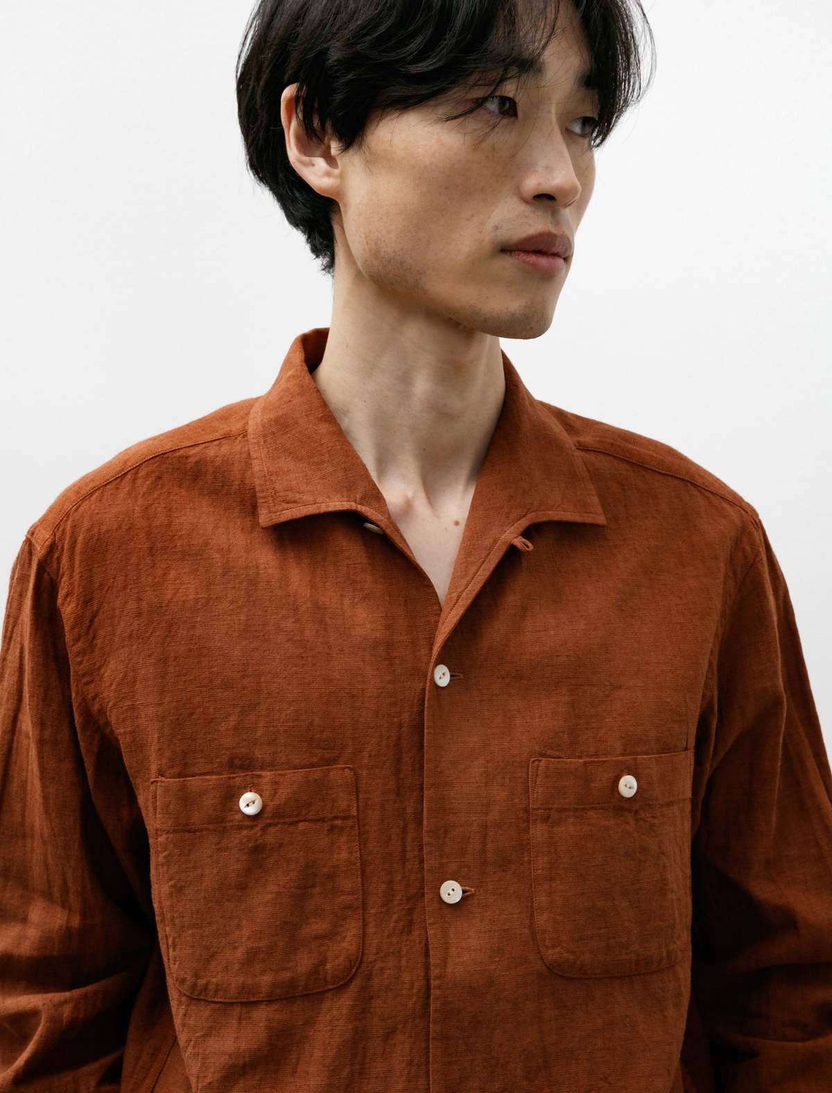 Taiga Takahashi Mens Lot 102 Sir Guy Shirt - Brown | Garmentory