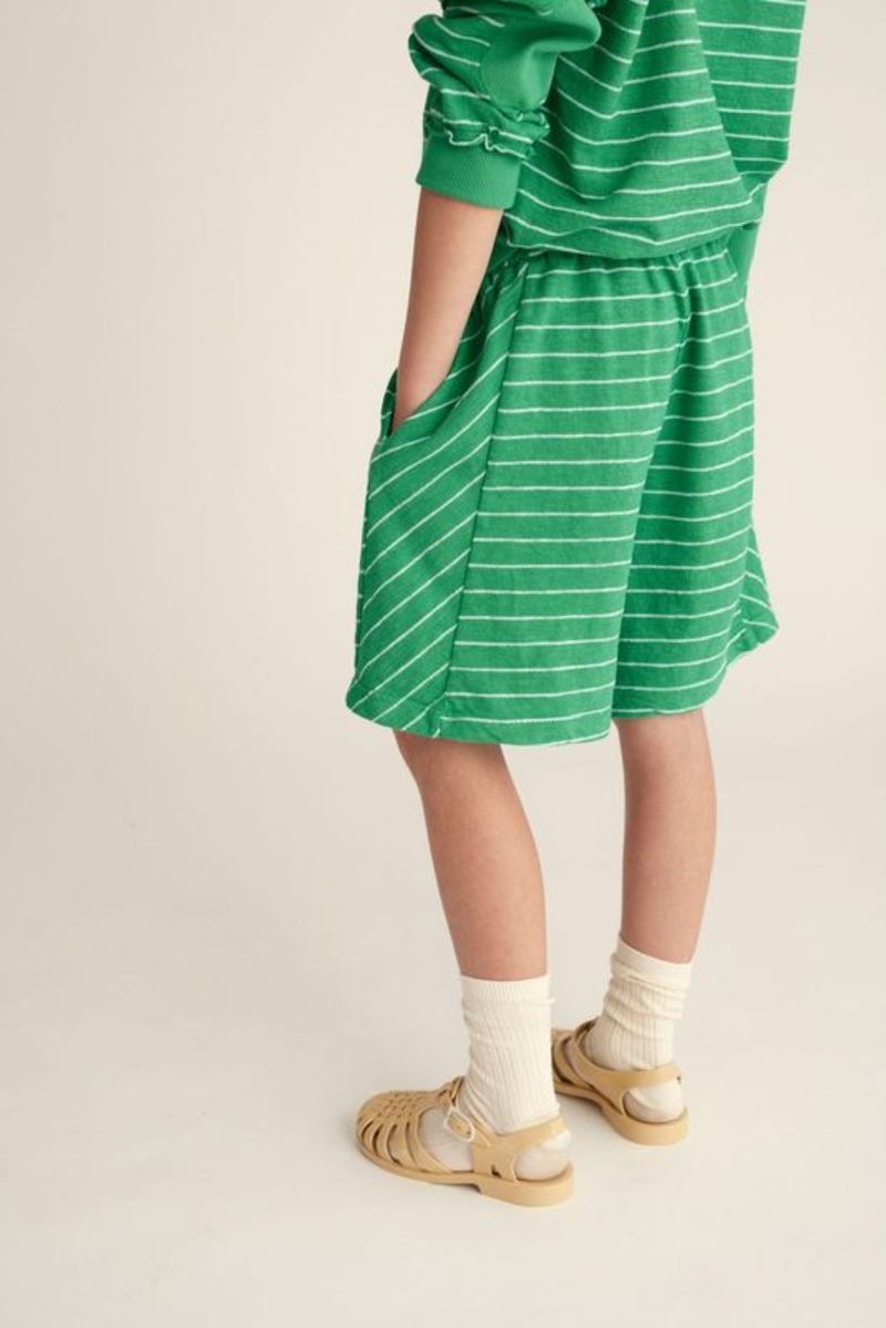 Cozmo Saint Striped Shorts - Grass Green Cozmo Saint Striped Shorts - Grass Green