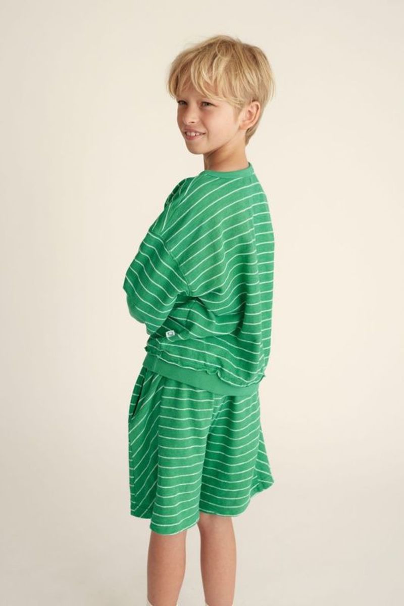 Cozmo Saint Striped Shorts - Grass Green Cozmo Saint Striped Shorts - Grass Green