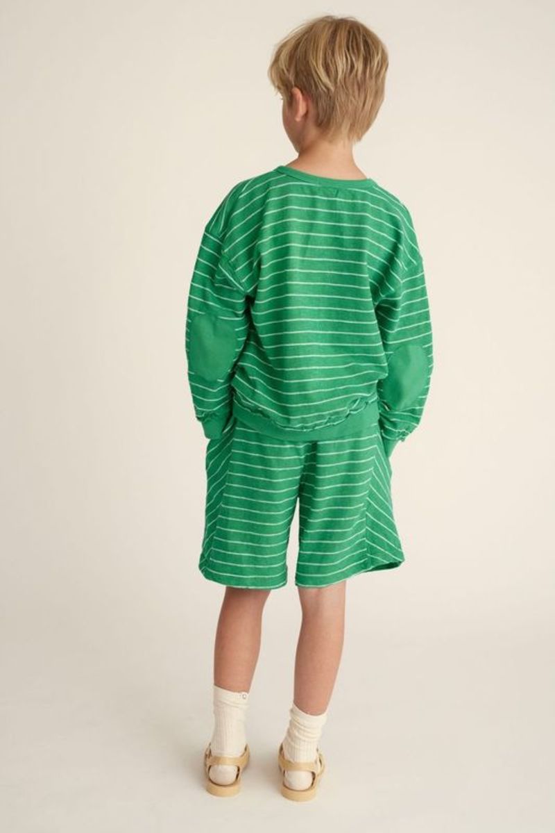 Cozmo Saint Striped Shorts - Grass Green Cozmo Saint Striped Shorts - Grass Green