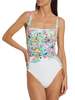 Johnny Was Ruched One-Piece Swimsuit - Wild Bloom - Thumbnail 1